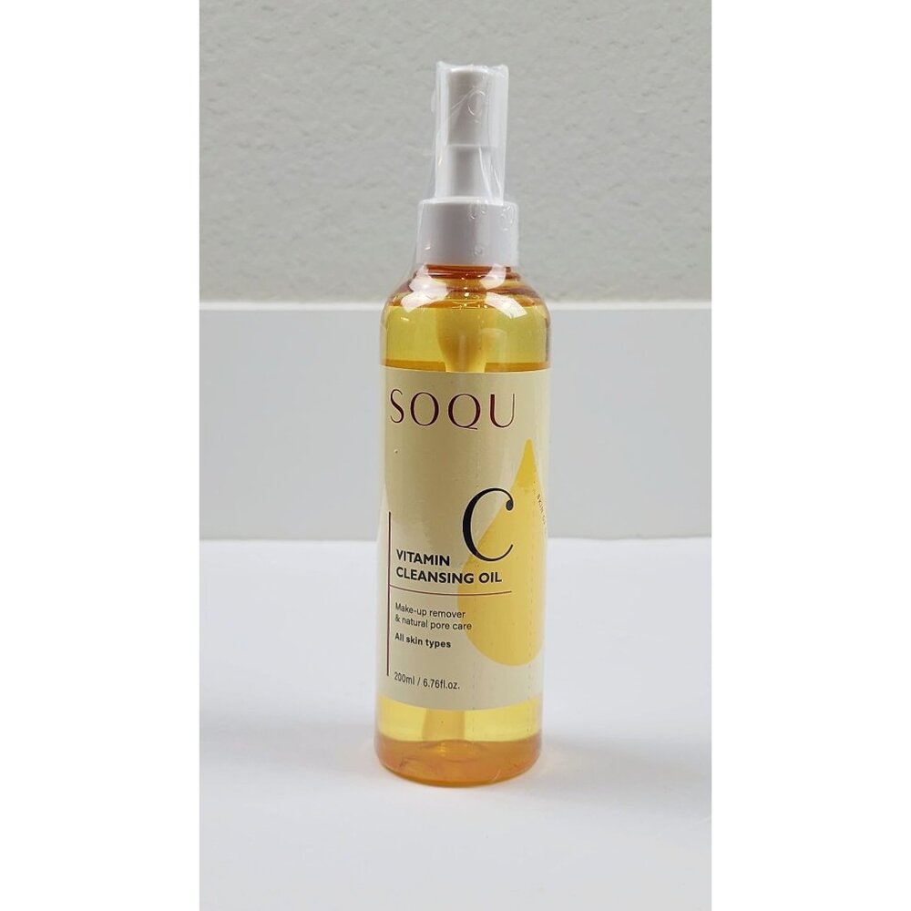SOQU Vitamin C Cleansing Oil 200ml - Make-Up Remover & Natural Pore Care For All